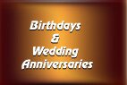 Birthdays and Wedding Anniversaries